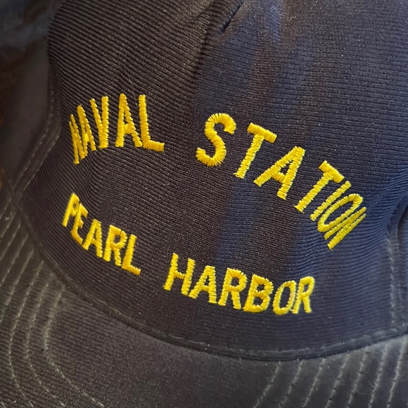 Naval Station Pearl Harbor Vintage Cap US Navy - Picture 2 of 5